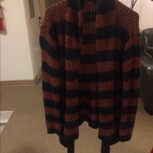 Blue n orange Cardigan